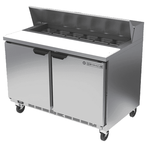 Beverage Coolers and Prep Table